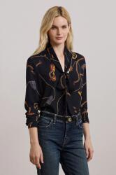 Ralph Lauren felső sötétkék, női, mintás, 200957153 - sötétkék XS