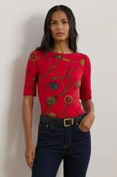 Lauren Ralph Lauren pamut póló női, piros, 200957614 - piros S