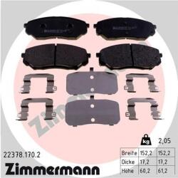 ZIMMERMANN set placute frana, frana disc ZIMMERMANN 22378.170. 2 (22378.170.2)