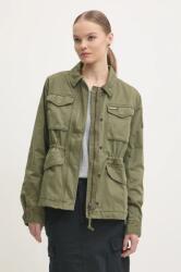 Superdry pamut kabát zöld, átmeneti, W5011761A-A2Q - zöld XS