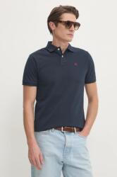 Hackett London pamut póló sötétkék, sima, HM562363 - sötétkék M