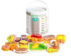 ECOTOYS Set alimente din lemn Ecotoys 23 piese (ediTL87115) Bucatarie copii