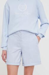 Tommy Hilfiger rövidnadrág női, sima, magas derekú, WW0WW42457 - kék 38