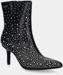 Pepe Jeans bokacsizma PRISTINA SHINY fekete, női, tűsarkú, PLS50570 - fekete Női 39