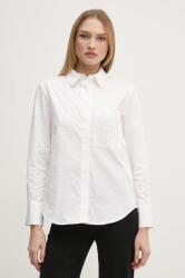 Pedro del Hierro pamut ing női, galléros, fehér, regular, 6638229 - fehér M