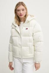Tommy Jeans rövid kabát női, bézs, téli, oversize, DW0DW19314 - bézs S