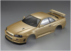 Killerbody karosszéria 1: 10 Nissan Skyline R34 arany