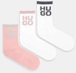 HUGO zokni 3 pár fehér, női, 50530490 - fehér 39-42