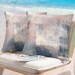 MAIXUN Feţe de perna decorative, 45x45cm, set 2 bucati, pentru exterior, estetice, albastru, gri Lenjerie de pat