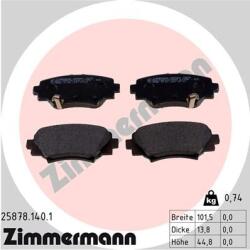 ZIMMERMANN set placute frana, frana disc ZIMMERMANN 25878.140. 1 (25878.140.1)