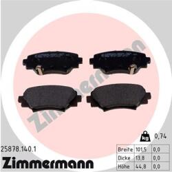 ZIMMERMANN set placute frana, frana disc ZIMMERMANN 25878.140. 1