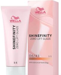 Wella Vopsea de par semi-permanenta Wella Professionals Shinefinity Zero Lift Glaze 06 43, Warm Copper Sunset, 60 ml