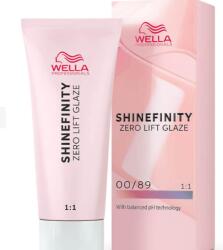 Wella Vopsea de par semi-permanenta Wella Professionals Shinefinity Zero Lift Glaze 00 89, Blue Booster, 60 ml