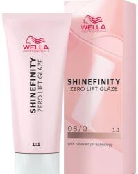 Wella Vopsea de par semi-permanenta Wella Professionals Shinefinity Zero Lift Glaze 08 0, Natural Latte, 60 ml