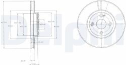 DELPHI Disc frana DELPHI BG3966 (BG3966)
