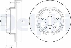 DELPHI Disc frana DELPHI BG2842 (BG2842)