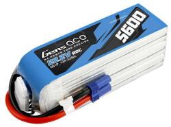 Gens ace 5600mAh 80C 22.2V 6S1P Lipo Battery Pack with EC5 plug (GEA6S560080E5)