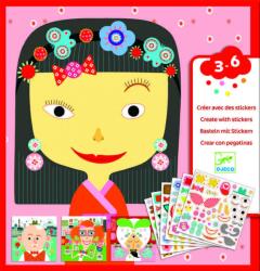 DJECO Joc creativ creeaza portrete cu stickere (DJ08934)