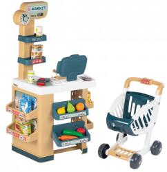 Smoby Szupermarket játékszett bevásárlókocsival 34 db-os (7600350238)