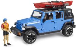 BRUDER Jeep Wrangler Rubicon kajakkal és figurával (02529)