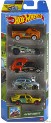 Mattel Hot Wheels - HW Getaways - 5 db-os kisautó készlet (HTV46)