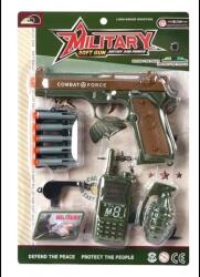 Man Yuk Toys Katonai szivacslövő fegyver készlet adóvevővel