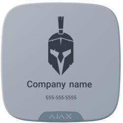 Ajax Systems - BRANDPLATE-SSIREN-DD-WHITE