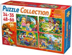 DEICO Colecție 4 puzzle-uri copii - Basme (65223) Puzzle
