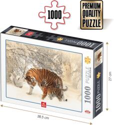 DEICO Puzzle Tigri - puzzle adulți 1000 piese - Animal puzzle (75987) Puzzle
