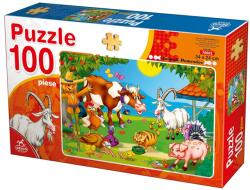 DEICO Puzzle Scenă cu animale domestice - Puzzle 100 piese (76601) Puzzle