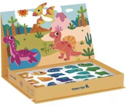 Tooky Toy Tooky Toy: Mágneses puzzle dobozban - dinoszauruszok (TK405) - jateknet