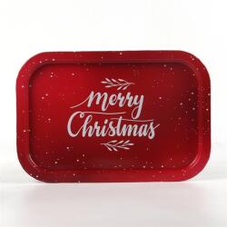  Iris bádog tálca téglalap merry xmas piros 34*23 cm (080886) - bestbyte