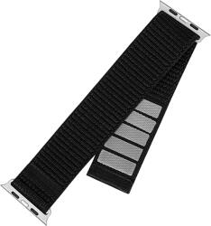 Fixed Sportos nylonszíj Apple Watch Ultra 49mm-es okosórához, tépőzár, fekete (FIXNST2-1029-BK) (FIXNST2-1029-BK)