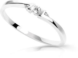 Cutie Diamonds Minimalistafehér arany gyűrű gyémántokkal DZ6714-3053-00-X-2 48 mm