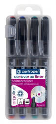 Centropen Marker Centropen 4616/4 F Liner CD / DVD / BD 4 culori 0, 6 mm (2010200903)