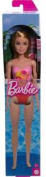 Mattel Barbie Beach baba - Rózsaszín, pálma mintás fürdőruha (DWJ99-HXX48) (DWJ99-HXX48)