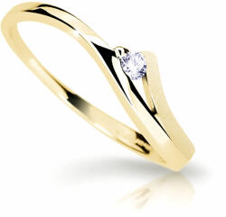 Cutie Diamonds Bámulatos sárga arany gyűrű gyémánttal DZ6818-1718-00-X-1 58 mm