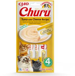  Inaba Cat Ciao Churu krémes macskaeledel - tonhal, sajt 4 x 14 g