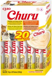 Inaba Cat Ciao Churu krémes, csirkés macskacsemege válogatás 20 x 14 g