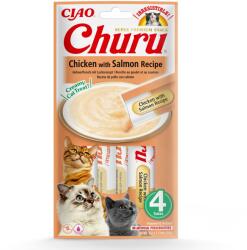  Inaba Cat Ciao Churu krémes macskaeledel - csirke, lazac 4 x 14 g - petissimo