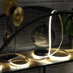 Delux LED szalag 120 led 12W/fm 3000K meleg fehér 1200lm/m 12V DC IP65 SMD2835, 5 méter/tekercs (DEL1576) (DEL1576)