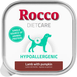 Rocco 10x150g Rocco Diet Care Hypoallergen bárány tálcás nedves kutyatáp