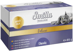 Smilla 4x85g Smilla Deluxe falatok szószban vegyes próbacsomag nedves macskatáp