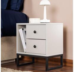 ASIR GROUP Éjjeliszekrény GLIMMER 50x45, 2 cm szürke/fekete 241NRD1412 (AS2077)