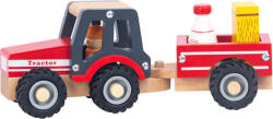 Wooden Дървен трактор Wooden - С ремарке (TL203007)