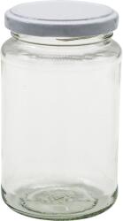 Gastro befőttesüveg 370 ml, fehér csavaros tetővel, 6 darabos készlet