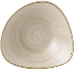 Churchill A CHURCHILL Stonecast Nutmeg Cream mély tányér, háromszög alakú, átmérő: 235 mm