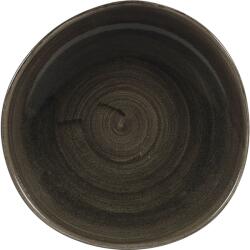 Churchill Stonecast Iron Black lapos tányér, organikus, átmérő: 264 mm