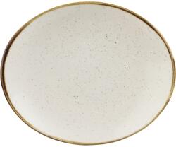 Churchill Stonecast Barley White lapos tányér, ovális, coup, hossza: 192 mm (221101228)