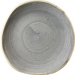 Churchill Stonecast Bors Ónix Szürke Lapos tányér, organikus, ø: 180 mm